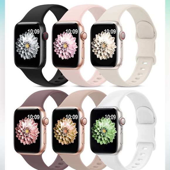 AMSKY Us Apple Bands 42/44/45 mm Multicolor Neutrals watch band New 6pk - Picture 1 of 6